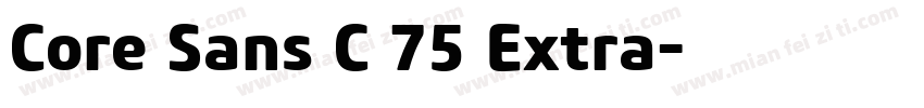 Core Sans C 75 Extra字体转换